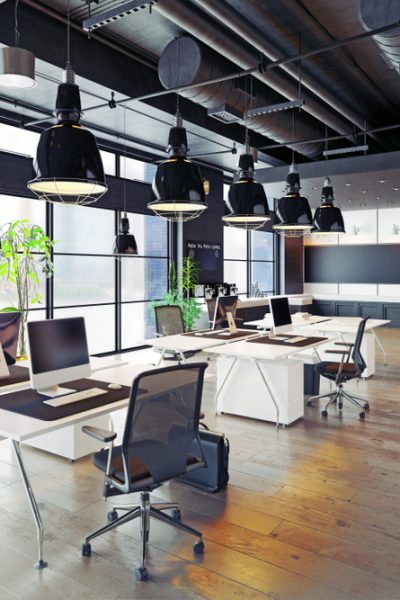 Modern,Cozy,Loft,Office,Interior.,3d,Rendering